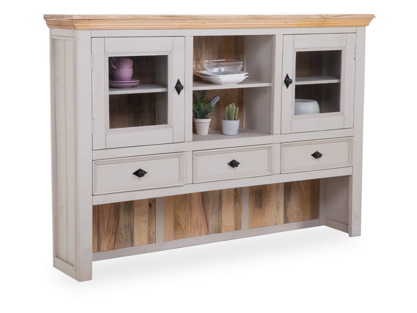 SANSIBAR Living Buffet Buffetaufsatz SANSIBAR MORSUM BHT 160x110x30 cm beige SANSIBAR Living Buffet Buffetaufsatz SANSIBAR MORSUM BHT 160x110x30 cm beige von SANSIBAR Living