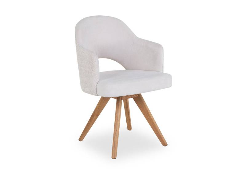 SANSIBAR Living Esszimmerstuhl Armlehnstuhl SANSIBAR TINNUM beige von SANSIBAR Living