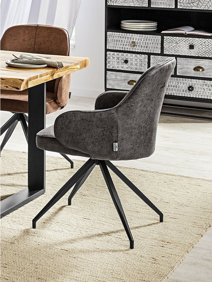 SANSIBAR Living Esszimmerstuhl Polsterstuhl SANSIBAR BENSERSIEL BHT 60x89x62 cm grau Esszimmerstuhl von SANSIBAR Living
