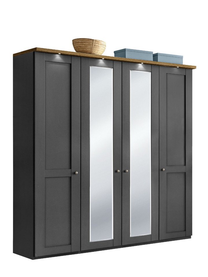 SANSIBAR Living Kleiderschrank Kleiderschrank SANSIBAR AALBORG BHT 200x216x58 cm Drehtürenschrank von SANSIBAR Living