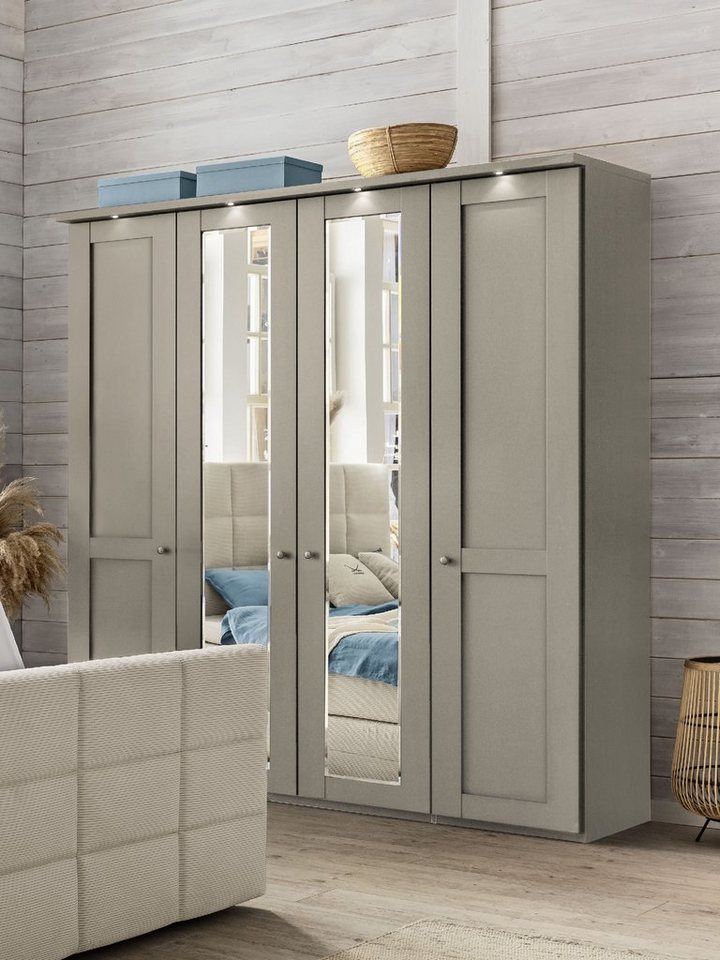 SANSIBAR Living Kleiderschrank Kleiderschrank SANSIBAR AALBORG BHT 200x216x58 cm Drehtürenschrank von SANSIBAR Living