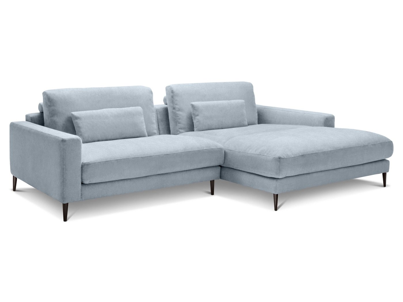 SANSIBAR Living Polsterecke Polsterecke SANSIBAR RÖMÖ (BB 190x272 cm) BB 190x272 cm blau Ecksofa von SANSIBAR Living