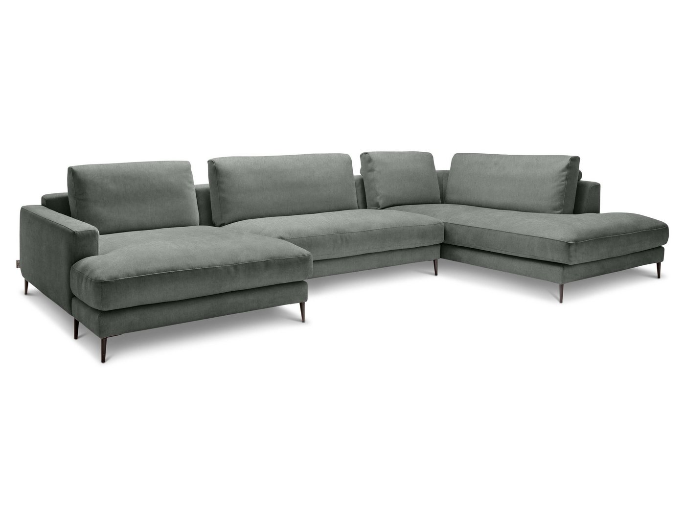 SANSIBAR Living Polsterecke Polsterecke SANSIBAR RÖMÖ (U-F 170x223 cm) U-F 170x223 cm grau von SANSIBAR Living