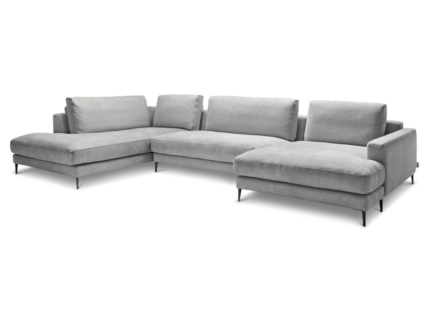 SANSIBAR Living Polsterecke Polsterecke SANSIBAR RÖMÖ (U-F 223x170 cm) U-F 223x170 cm silber von SANSIBAR Living