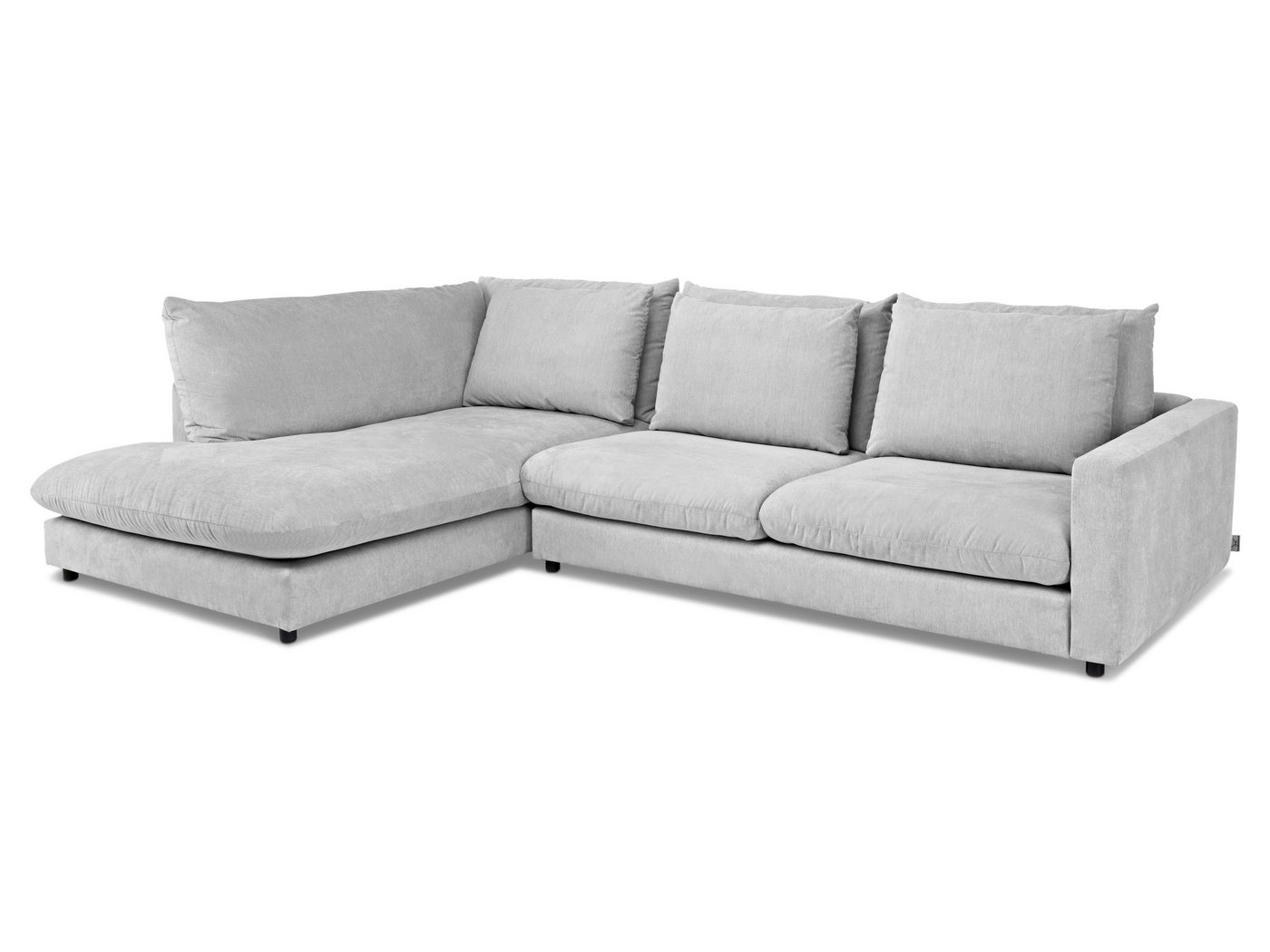 SANSIBAR Living Polsterecke Polsterecke SANSIBAR WANGEROOGE (BB 228x321 cm) BB 228x321 cm silber von SANSIBAR Living