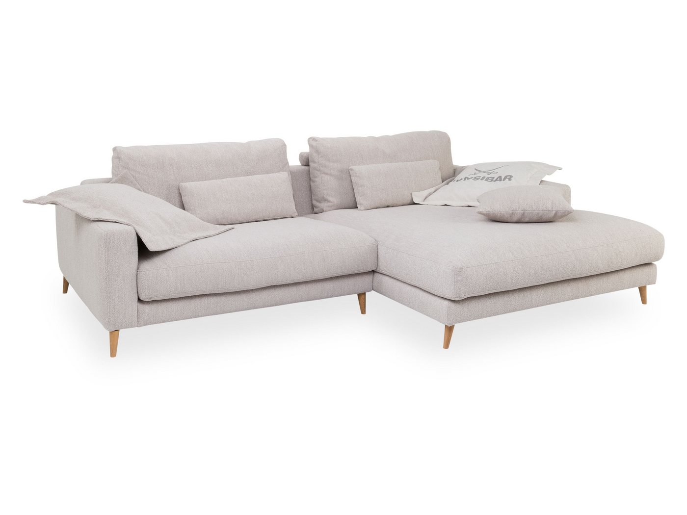 SANSIBAR Living Polsterecke Polsterecke SANSIBAR RÖMÖ (BB 272x190 cm) BB 272x190 cm grün Ecksofa von SANSIBAR Living