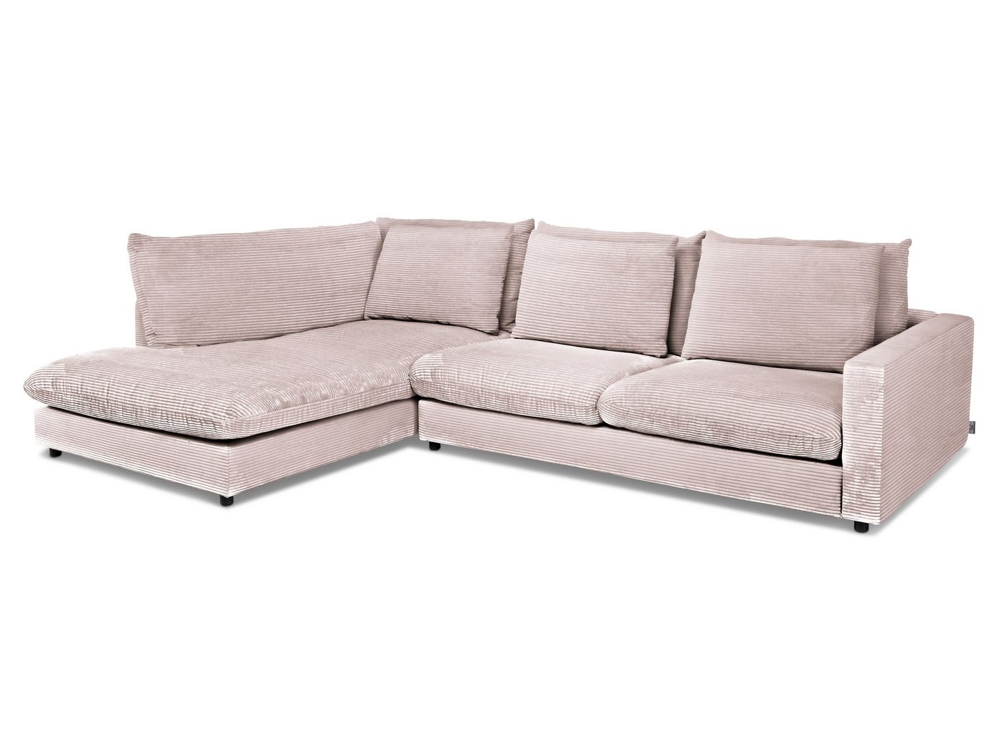 SANSIBAR Living Polsterecke Polsterecke SANSIBAR DAGEBÜLL BB 228x321 cm rosa Ecksofa von SANSIBAR Living