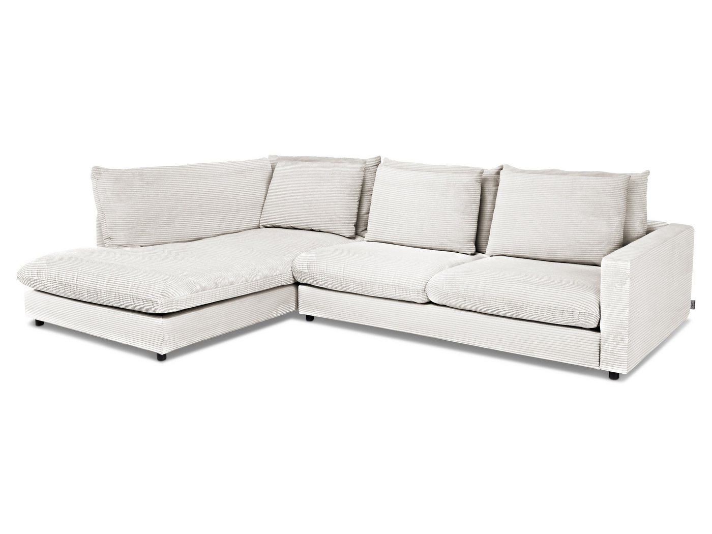 SANSIBAR Living Polsterecke Polsterecke SANSIBAR DAGEBÜLL BB 228x321 cm weiß Ecksofa von SANSIBAR Living