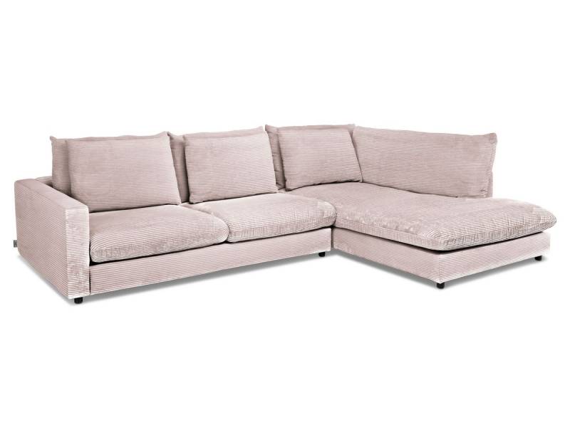 SANSIBAR Living Polsterecke Polsterecke SANSIBAR DAGEBÜLL BB 321x228 cm rosa Ecksofa von SANSIBAR Living
