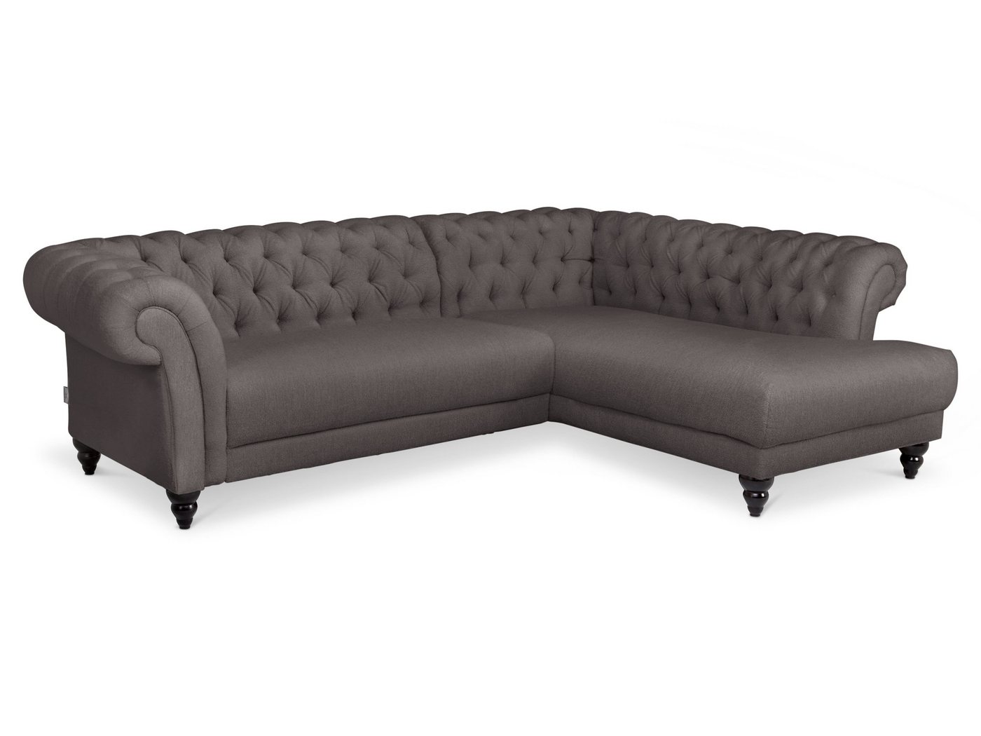 SANSIBAR Living Polsterecke Polsterecke SANSIBAR LUND BB 270x185 cm grau Ecksofa Wohnlandschaft von SANSIBAR Living