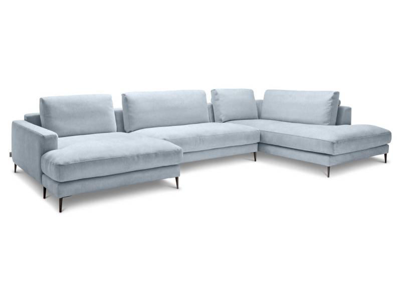 SANSIBAR Living Polsterecke Polsterecke SANSIBAR RÖMÖ U-F 170x223 cm blau Ecksofa Wohnlandschaft von SANSIBAR Living