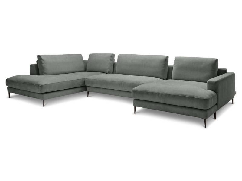 SANSIBAR Living Polsterecke Polsterecke SANSIBAR RÖMÖ U-F 223x170 cm grau Ecksofa Wohnlandschaft von SANSIBAR Living
