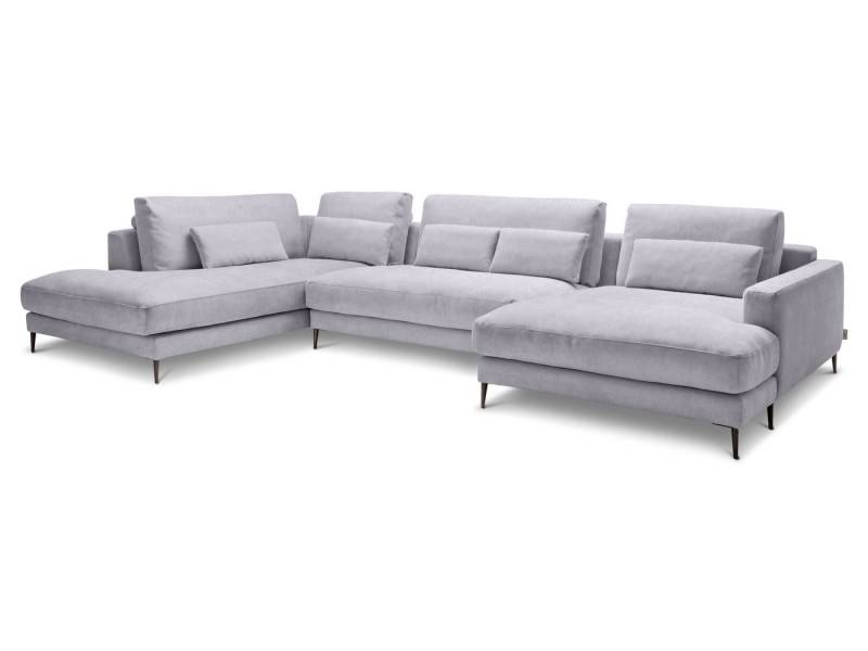 SANSIBAR Living Polsterecke Polsterecke SANSIBAR RÖMÖ U-F 223x170 cm grün Ecksofa Wohnlandschaft von SANSIBAR Living