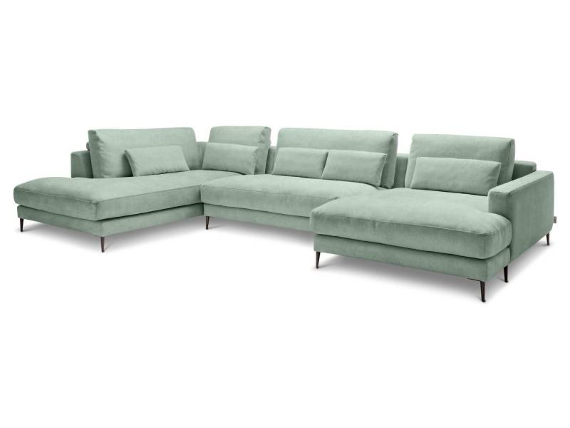 SANSIBAR Living Polsterecke Polsterecke SANSIBAR RÖMÖ U-F 223x170 cm türkis Ecksofa von SANSIBAR Living