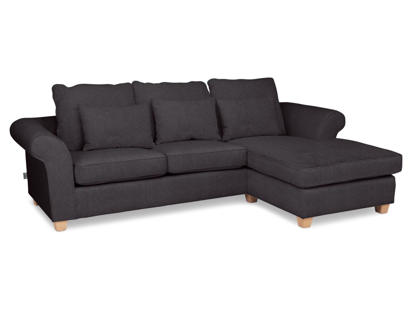SANSIBAR Living Polsterecke Polsterecke SANSIBAR SANDE BB 271x171 cm grau Ecksofa Wohnlandschaft von SANSIBAR Living