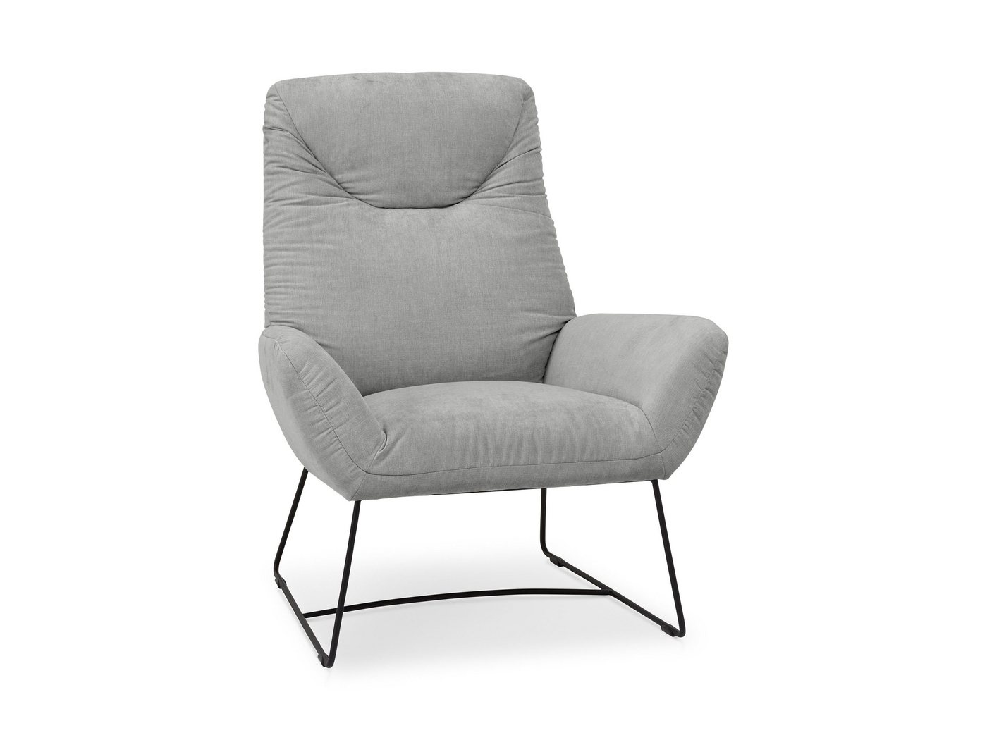 SANSIBAR Living Sessel Einzelsessel SANSIBAR GOTLAND BHT 82x102x81 cm silber Loungesessel von SANSIBAR Living
