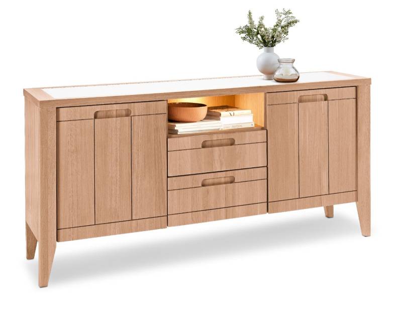 SANSIBAR Living Sideboard Sideboard SANSIBAR DORNUM BHT 171x90x43 cm braun Kommode Bürokommode von SANSIBAR Living
