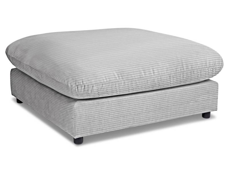 SANSIBAR Living Sitzhocker Hocker SANSIBAR DAGEBÜLL BHT 100x44x100 cm grau von SANSIBAR Living
