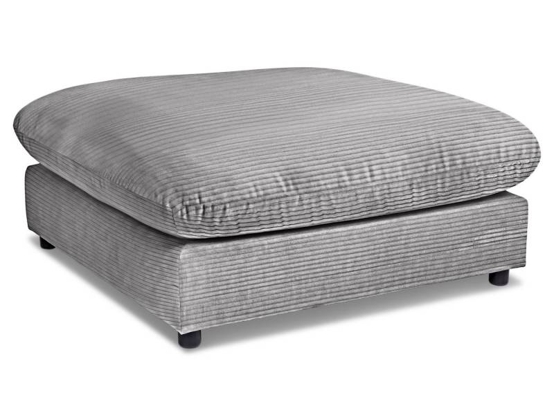 SANSIBAR Living Sitzhocker Hocker SANSIBAR DAGEBÜLL BHT 100x44x100 cm grau von SANSIBAR Living