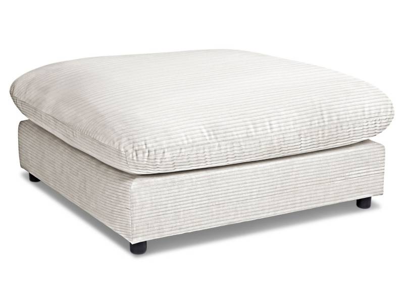 SANSIBAR Living Sitzhocker Hocker SANSIBAR DAGEBÜLL BHT 100x44x100 cm weiß von SANSIBAR Living