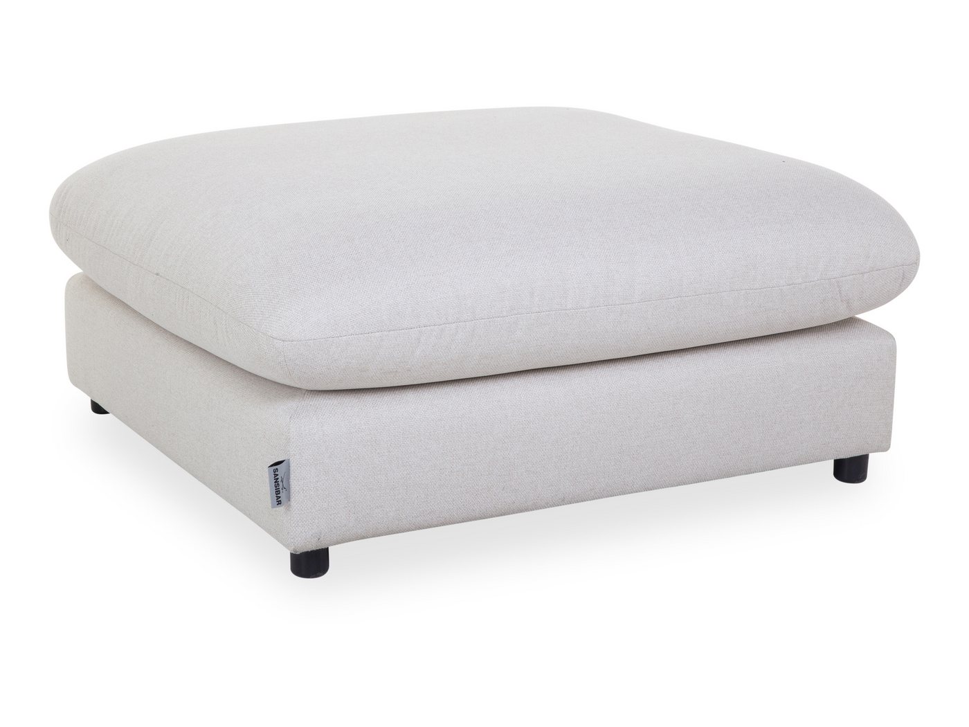SANSIBAR Living Sitzhocker Hocker SANSIBAR WANGEROOGE BT 100x100 cm grün von SANSIBAR Living