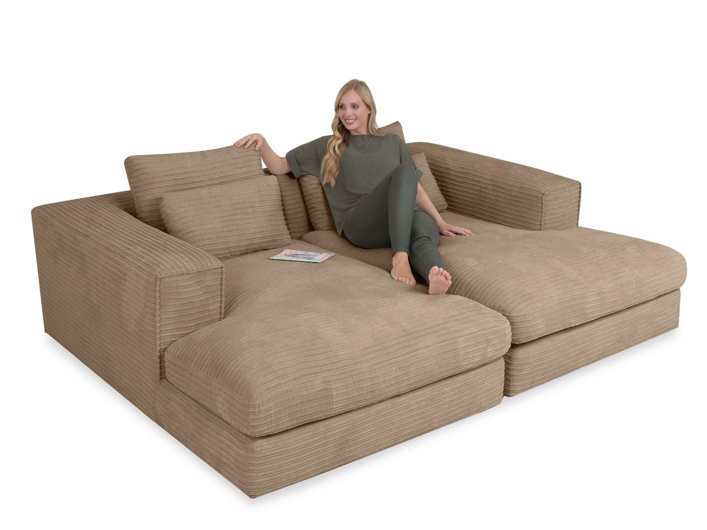 SANSIBAR Living Sofa Megasofa SANSIBAR NORDENHAM (BHT 226x84x176 cm) BHT 226x84x176 cm von SANSIBAR Living