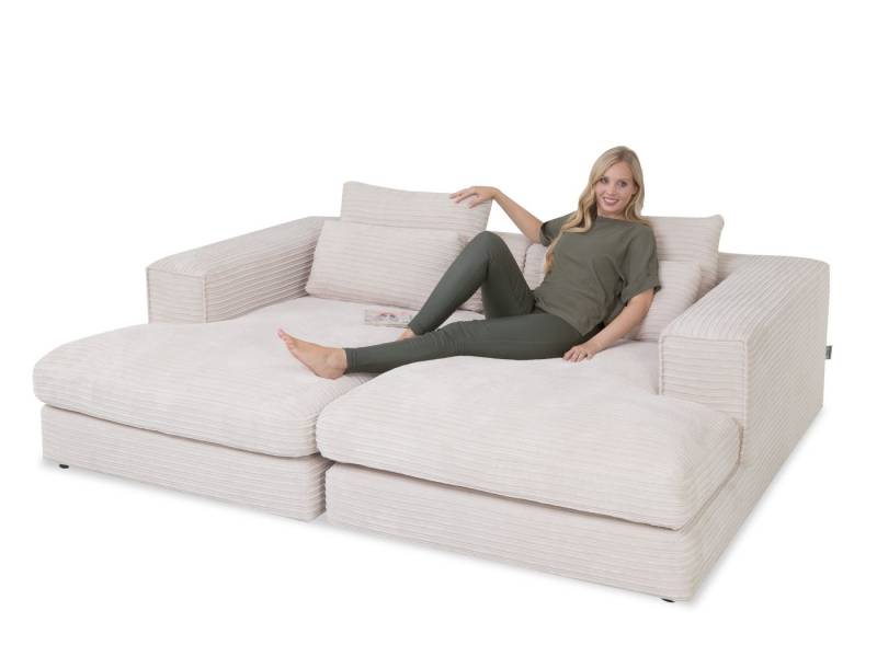 SANSIBAR Living Sofa Megasofa SANSIBAR NORDENHAM BHT 226x84x176 cm beige Bigsofa Couch von SANSIBAR Living