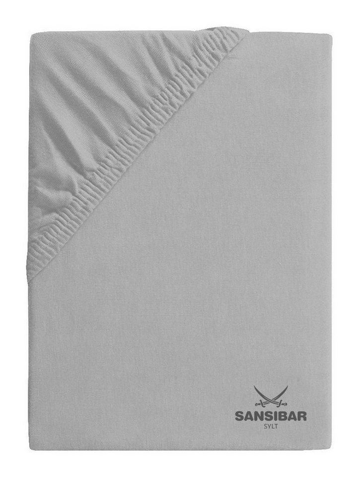 Spannbettlaken Spannbettlaken SANSIBAR Jersey (BL 140x200 cm) BL 140x200 cm grau, Sansibar Sylt von Sansibar Sylt