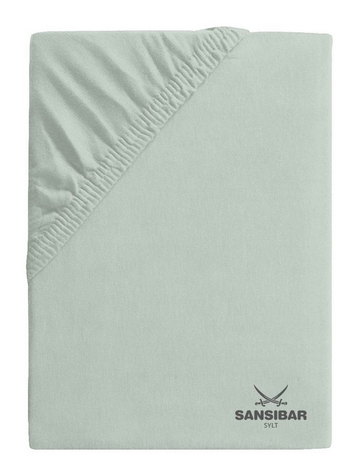 Spannbettlaken Spannbettlaken SANSIBAR Jersey (BL 180x200 cm) BL 180x200 cm grün, Sansibar Sylt von Sansibar Sylt