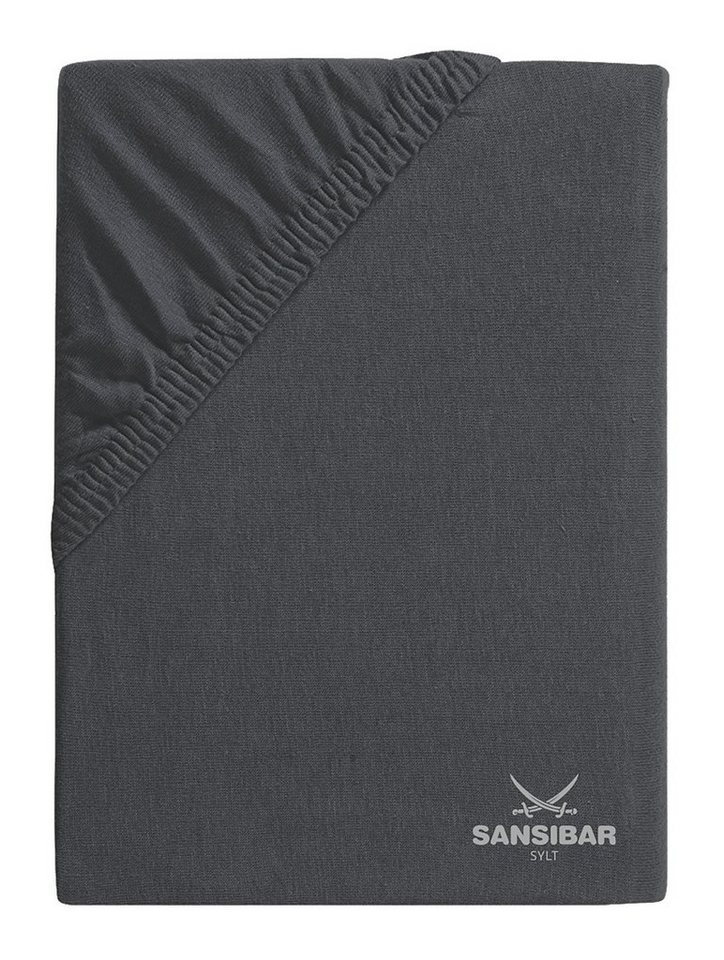 Spannbettlaken Spannbettlaken SANSIBAR Jersey (BL 140x200 cm) BL 140x200 cm grau, Sansibar Sylt von Sansibar Sylt
