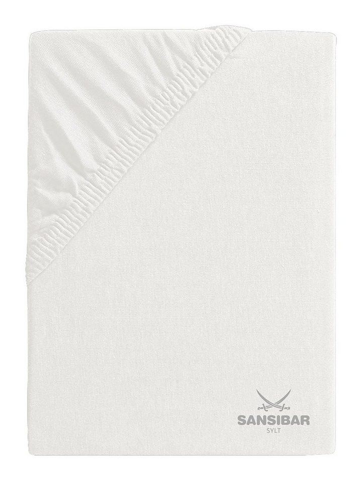 Spannbettlaken Spannbettlaken SANSIBAR Jersey (BL 180x200 cm) BL 180x200 cm weiß, Sansibar Sylt von Sansibar Sylt