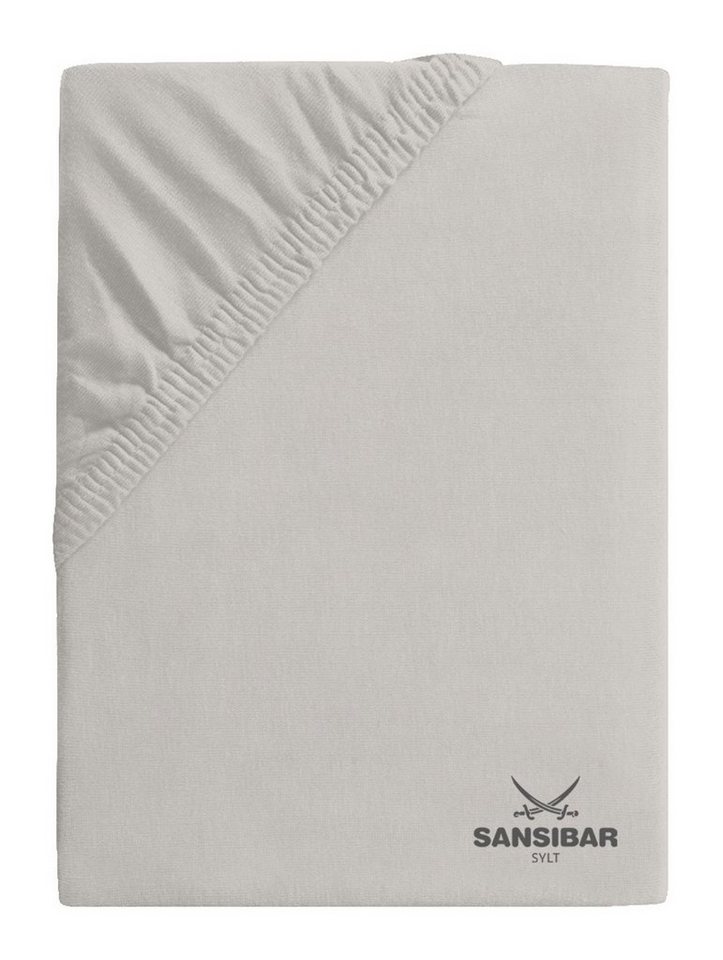 Spannbettlaken Spannbettlaken SANSIBAR Jersey (BL 140x200 cm) BL 140x200 cm grau, Sansibar Sylt von Sansibar Sylt