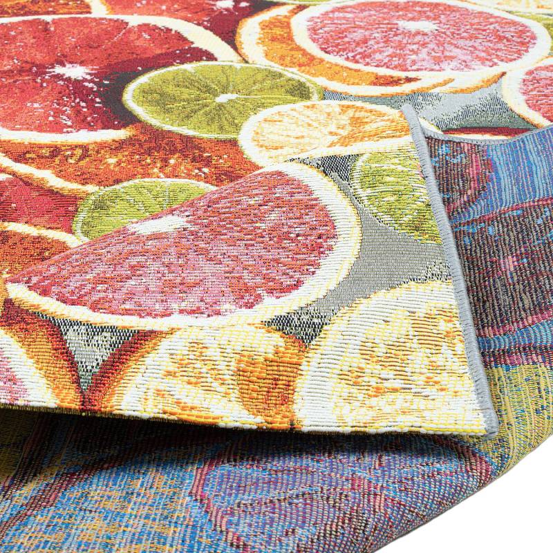 home24 In-/ Outdoorteppich Rantum Beach 003 I Orange Microfaser 160 x 230cm von home24