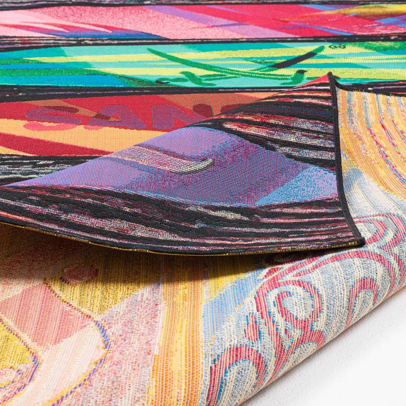 home24 In-/ Outdoorteppich Rantum Beach 016 Multicolor Microfaser 190 x 290cm von home24