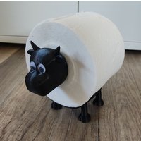 Muh Die Toilettenkuh - Toilettenpapierhalter Schaf Toilettenpapier Klopapierhalter Klorollenhalter Wc von SANTA3D