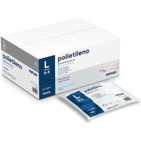 Santex - Polyethylen Packung of 100 Handschuhe of Polyethylen Größe l - puderfrei - frei of latex - unsteril - transparent - von SANTEX