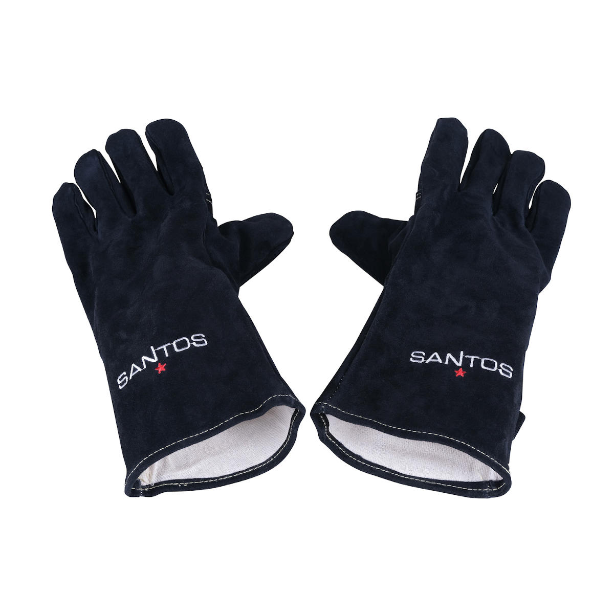 SANTOS BBQ-Handschuhe aus Leder, schwarz (Paar) von SANTOS