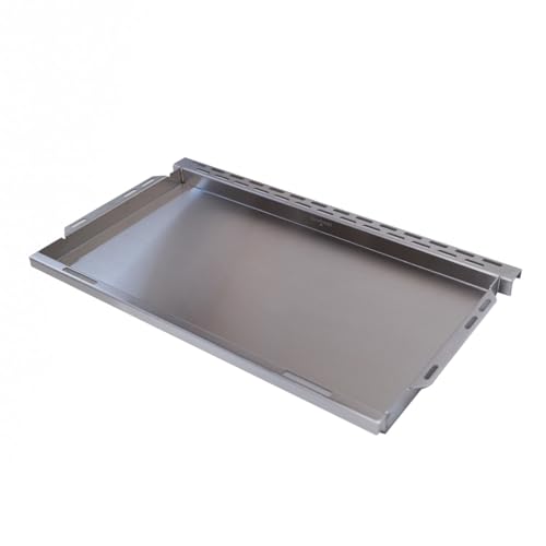 SANTOS Edelstahl Plancha XXL – Passend für Broil King Baron 490 & 590 Gasgrills – Perfekt für Fleisch, Gemüse & mehr – Rostfrei & pflegeleicht von SANTOS
