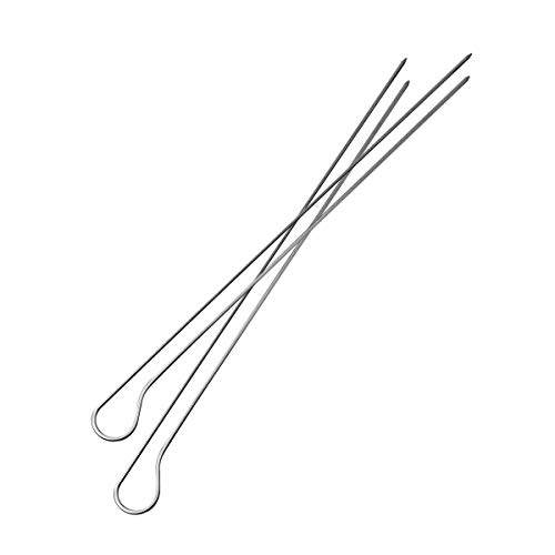 SANTOS Grill-Spieße - Edelstahl Doppelspieße - 8Stk - Grill-Spieß-Set - optimal für kleines Grillgut, Fisch, Gemüse oder Meeresfrüchte SANTOS Grill-Spieße - Edelstahl Doppelspieße - 8Stk - Grill-Spieß-Set - optimal für kleines Grillgut, Fisch, Gemüse oder Meeresfrüchte von SANTOS