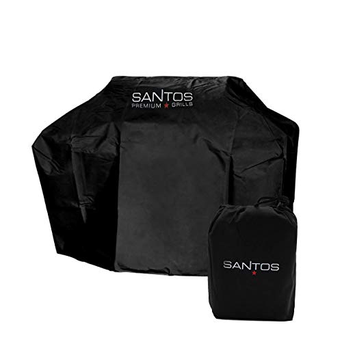 SANTOS Grillabdeckung - 155,5x65x130​cm - Premium Gasgrill-Abdeckhaube - Schutz vor Witterung & Verschmutzung - Grillhaube/Grillabdeckhaube - Schutzhülle von SANTOS