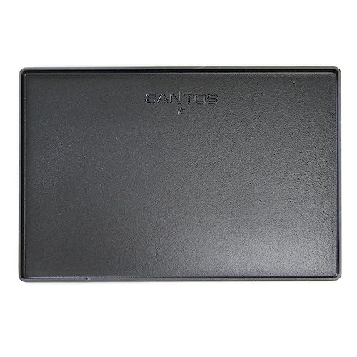 SANTOS Grillplatte/Grillplancha - Gusseisen Wendeplatte 45,1x29,5cm - 2 Seitig - Grill-Gussplatte - Guss-Plancha für verschiedene Napoleon Gasgrills von SANTOS