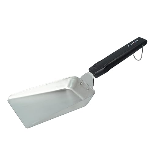 SANTOS Grillschaufel - Edelstahl Schaufel - Grillwender, Allround-Grillschaufel, Kohleschaufel - Reinigungsschaber - 35x12,5cm- spülmaschinengeeignet von SANTOS