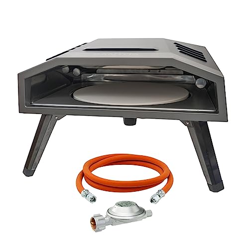 SANTOS Pizzaofen O-160 - inkl. innovativem Pizza-Drehteller & U-Brenner - Pizzastein Ø37cm- 360° Bräunung - Gas-Pizzaofen - Pizza, Flammkuchen, Pita SANTOS Pizzaofen O-160 - inkl. innovativem Pizza-Drehteller & U-Brenner - Pizzastein Ø37cm- 360° Bräunung - Gas-Pizzaofen - Pizza, Flammkuchen, Pita von SANTOS