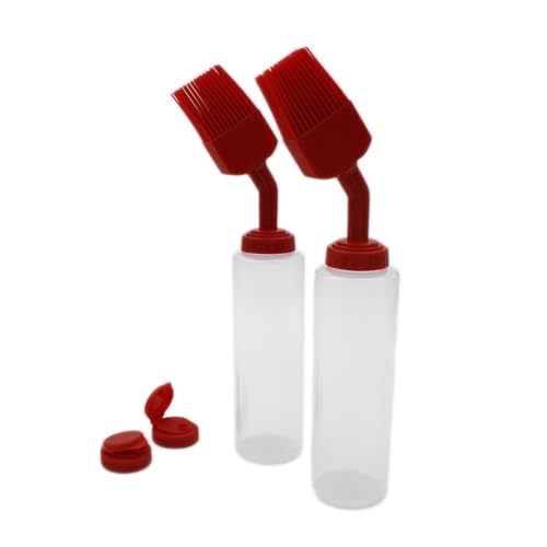 SANTOS Saucenflaschen - 2er Set Soßen-Flaschen - mit Pinsel- & Dosierkappe - 2x250 ml - Quetschflasche für Spßen & Marinaden - zum Grillen & Kochen SANTOS Saucenflaschen - 2er Set Soßen-Flaschen - mit Pinsel- & Dosierkappe - 2x250 ml - Quetschflasche für Spßen & Marinaden - zum Grillen & Kochen von SANTOS