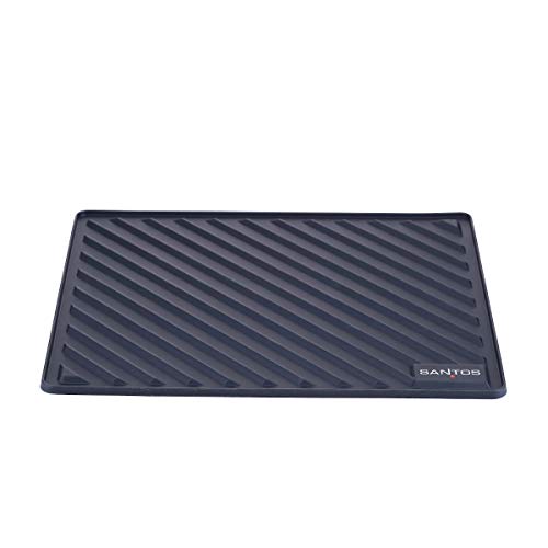 SANTOS Silikon Besteckablage - 35x27,5cm - Antirutsch-Matte, Abtropfmatte, Topfunterlage, Topfuntersetzer -Silikonmatte für Ablagefläche & Unterschrank von SANTOS
