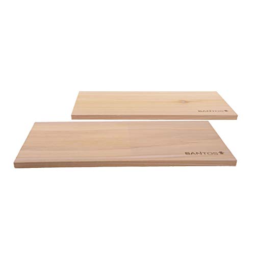 SANTOS XL Grillbrett, 2er Set - Zedernholzbretter zum Grillen - 100% Rote Zeder - 30x15cm - Räucherbrett/Räucherplanke aus Rot-Zeder SANTOS XL Grillbrett, 2er Set - Zedernholzbretter zum Grillen - 100% Rote Zeder - 30x15cm - Räucherbrett/Räucherplanke aus Rot-Zeder von SANTOS