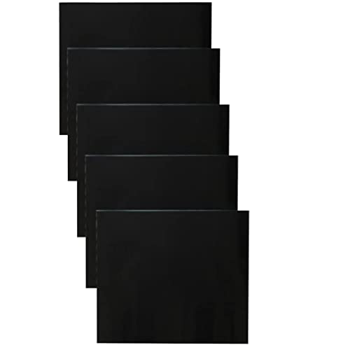 SANTOS XXL Teflon Antihaft Grillmatte 5er Set - Extra Dick - Dauerbackfolie, Backmatte, Grillfolie, Backpapier Wiederverwendbar - 40x35cm von SANTOS