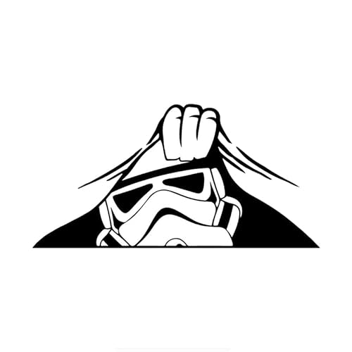 3D Aufkleber Auto Fenster Aufkleber Aufkleber Für Stormtrooper Peeking Car Decor Fenster Wand Laptop Notebook Aufkleber Aufkleber 2-teilig von SANTPOT
