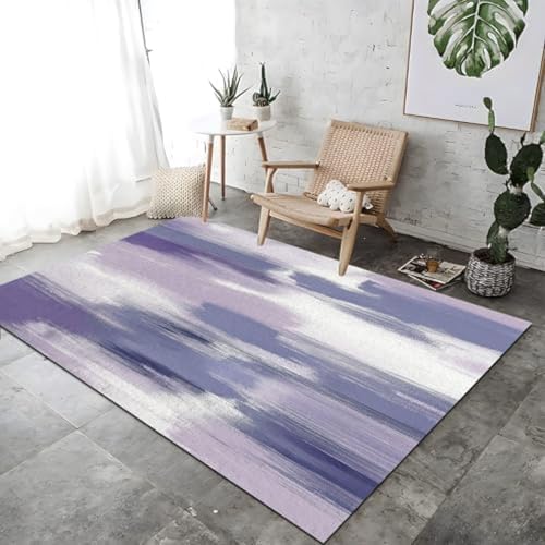 Fantasie Abstrakte Ablauf-Textur-Druck Teppich Dekoration Lila Nicht-Rutsch-Boden Teppiche Waschbare Nicht Rutschende Atmungsaktive Für Schlafzimmer Wohnheimdekoration, Fantasie Abstrakte Ablauf-Textur-Druck Teppich Dekoration Lila Nicht-Rutsch-Boden Teppiche Waschbare Nicht Rutschende Atmungsaktive Für Schlafzimmer Wohnheimdekoration, von SANTPOT