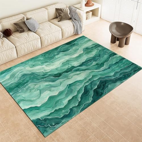 Grüne Waschabteilung Teppiche Marmor Emerald Grüne Fläche Teppich Für Wohnzimmer Weiche Kunstkurzpilzteppichmatte Langlebig Genug Faltbar Auf Das Schlafzimmer Esszimmer, Grüne Waschabteilung Teppiche Marmor Emerald Grüne Fläche Teppich Für Wohnzimmer Weiche Kunstkurzpilzteppichmatte Langlebig Genug Faltbar Auf Das Schlafzimmer Esszimmer, von SANTPOT
